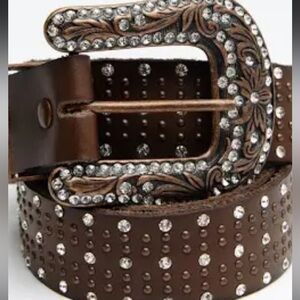Bootbarn Shyanne triple row bling  belt